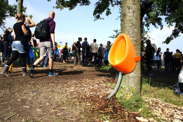 Designová mušle na dánském festivalu Roskilde.