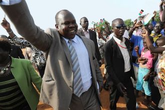 Generální tajemník SPLM Pagan Amum.
