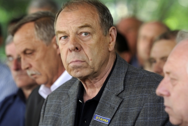 Předseda Českomoravské konfederace odborových svazů Jaroslav Zavadil.