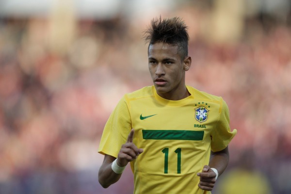 Brazilská fotbalová hvězda Neymar.