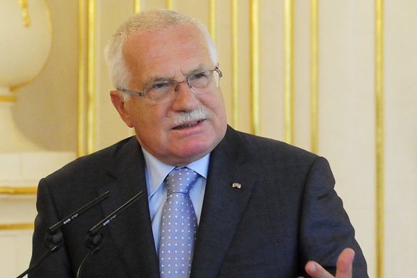 Prezident Klaus uděloval milosti.