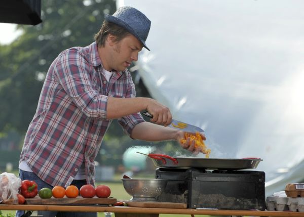 Populární kuchař Jamie Oliver. 