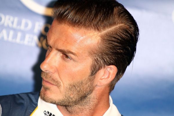 Fotbalista David Beckham.