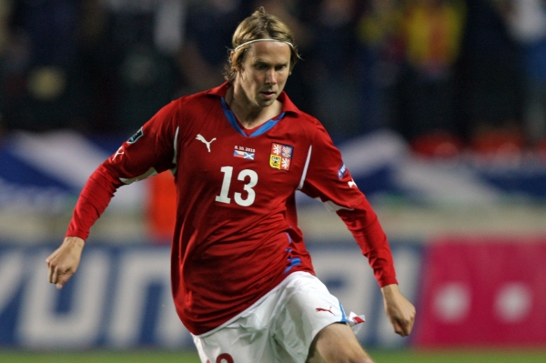 Jaroslav Plašil v dresu české reprezentace. Jaroslav Plašil v dresu české reprezentace.