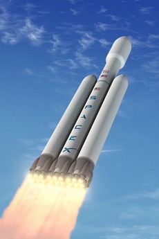 Falcon Heavy bude mít nosnost 53 tun, raketoplán do stejné výšky vynesl jen 24,5 tuny.