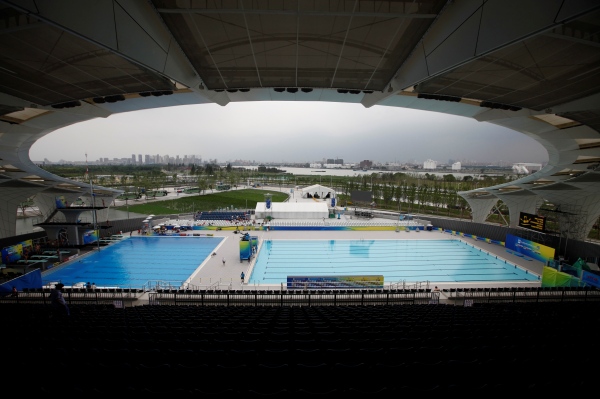 Plavecký stadion v Šanghaji.