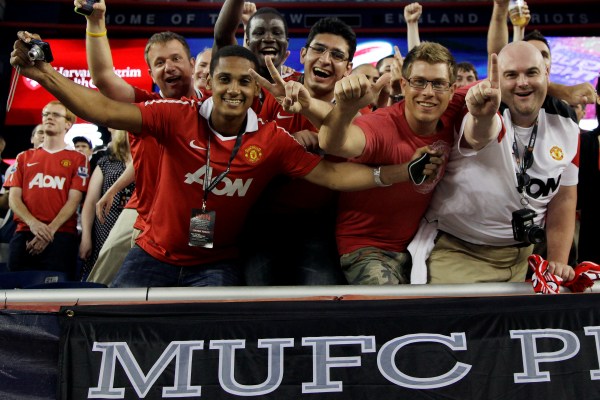 Fanoušci Manchesteru United.