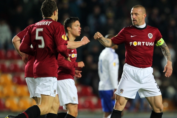 Fotbalisté pražské Sparty.
