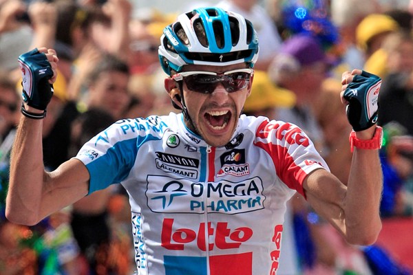 Vítěz čtrnácté etapy Belgičan Jelle Vanendert.