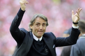 Roberto Mancini, trenér Manchesteru City.