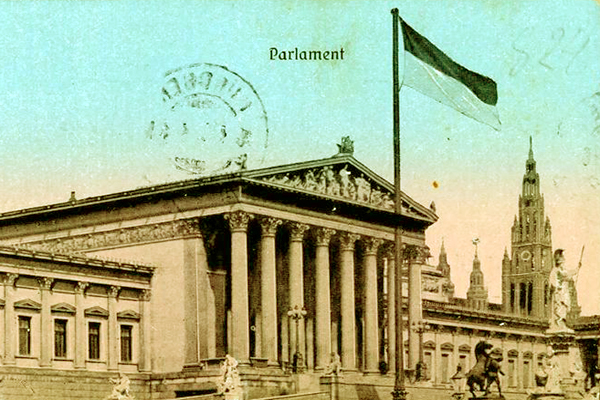 Říšská rada (parlament) ve Vídni. 