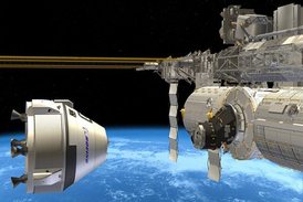 CST-100 u Mezinárodní vesmírné stanice.