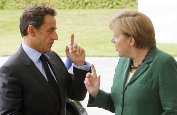 Angela Merkelová a Nikolas Sarkozy. Angela Merkelová a Nikolas Sarkozy.
