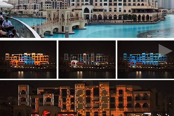Projekce v Dubaji. Projekce v Dubaji.