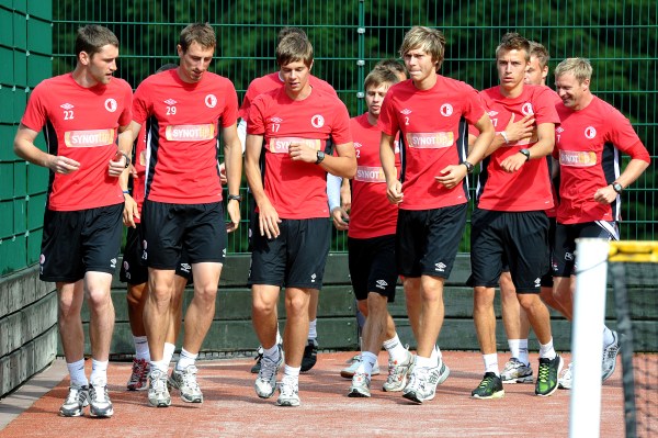 Fotbalisté pražské Slavie.