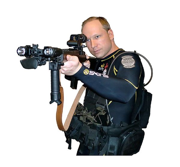 Anders Behring Breivik, pachatel krvavých atentátů v Norsku.