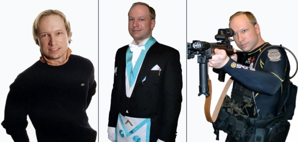 Norský vraždící narcista Anders Breivik.