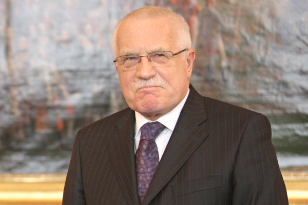 Prezident Václav Klaus.
