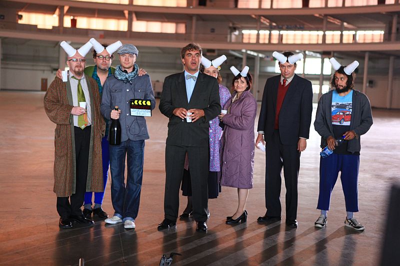 Téměř kompletní obsazení snímku Polski film.
