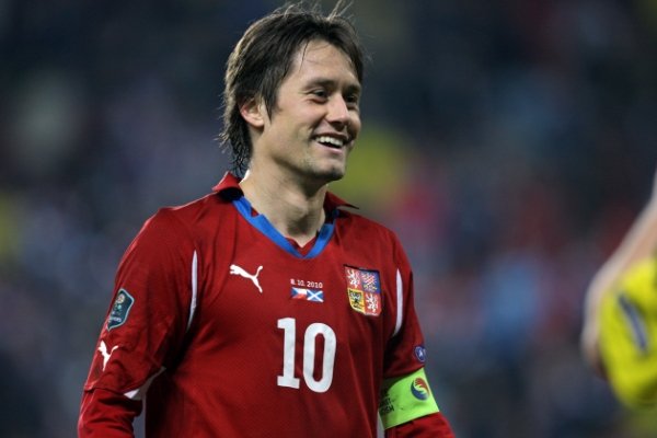 Tomáš Rosický v reprezentačním dresu.