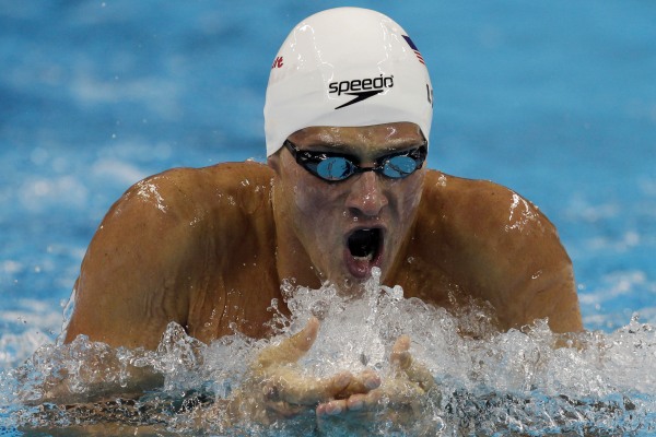 Americký plavec Ryan Lochte, nový světový rekordman.