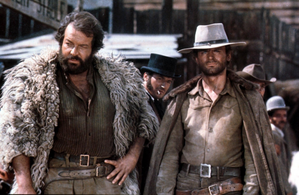 Bud Spencer se svým dlouholetým filmovým parťákem Terencem Hillem v dobách největší slávy.