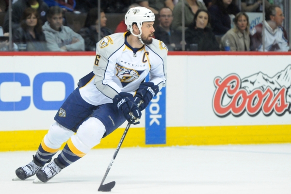 Kapitán Nashvillu Shea Weber.