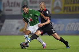 Momentka z utkání Jablonec - AZ Alkmaar.