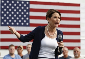 Kandidátka na prezidentku Michele Bachmannová.