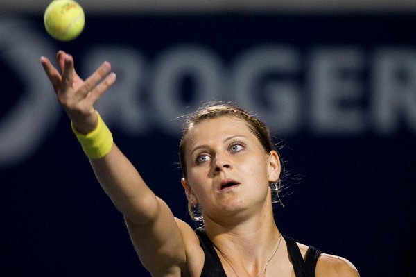 Lucie Šafářová na turnaji v Torontu. Lucie Šafářová na turnaji v Torontu.
