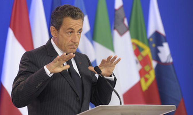 Francouzský prezident Nicolas Sarkozy.