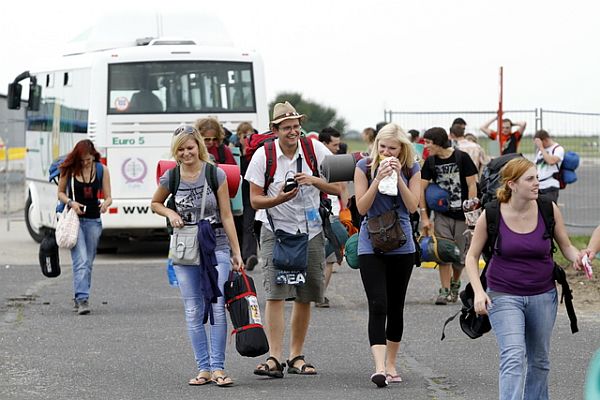 Na festival jezdí kyvadlová doprava.
