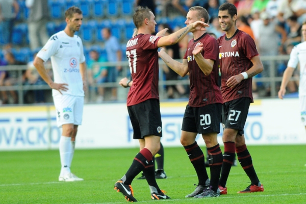 Sparta se na Slovácku na výhru nadřela.