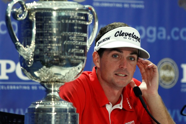 Vítěz PGA Championship Keegan Bradley.