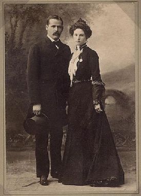 Sundance Kid a Etta Place před odjezdem do Jižní Ameriky.