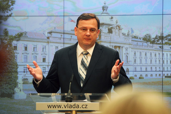 Premiér Petr Nečas.