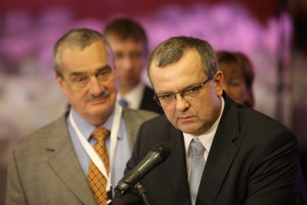 Karel Schwarzenberg (vlevo) a Miroslav Kalousek.
