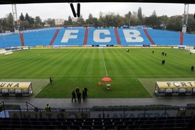 Stadion Baníku na ostravských Bazalech.