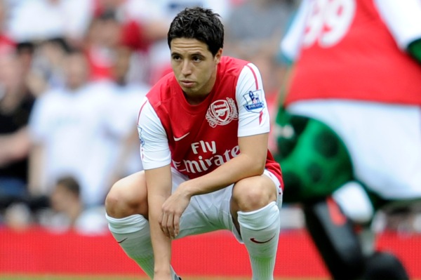 Francouzský fotbalista Samir Nasri. Francouzský fotbalista Samir Nasri.