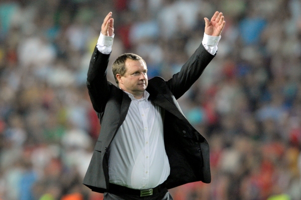 Kouč Plzně Pavel Vrba.