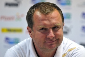 Kouč Plzně Pavel Vrba.