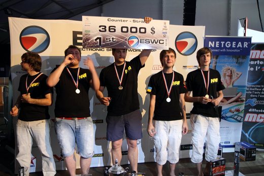 Vítězové ESWC v roce 2010.