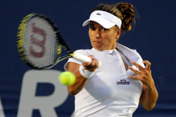 Petra Cetkovská v semifinále turnajue v New Havenu.