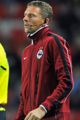 Trenér Sparty Martin Hašek.