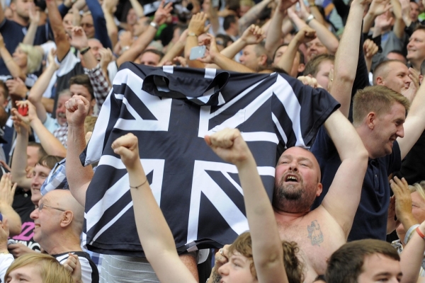 Fanoušci Newcastlu United.