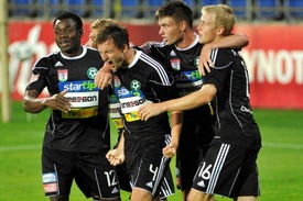 Radost fotbalistů Příbrami.