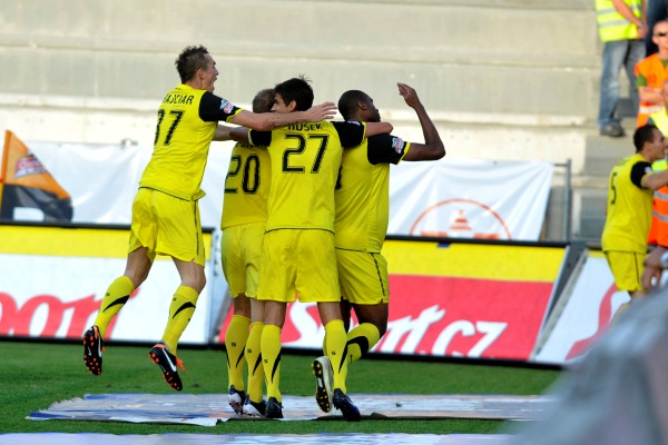 Radost fotbalistů Sparty.