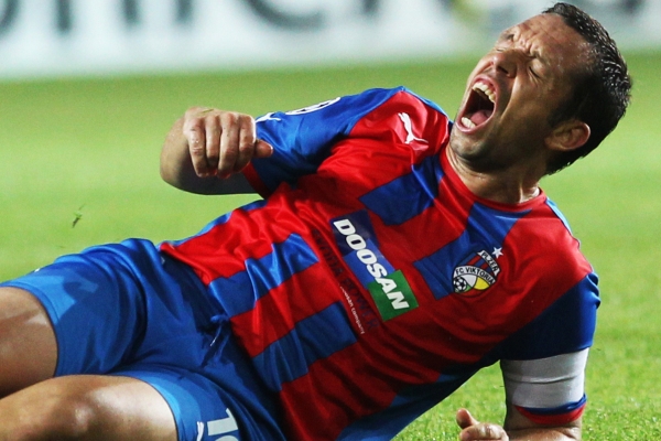 Kapitán Plzně Pavel Horváth.