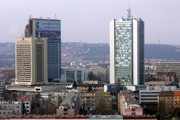Výškové budovy na Pankráci. Výškové budovy na Pankráci.