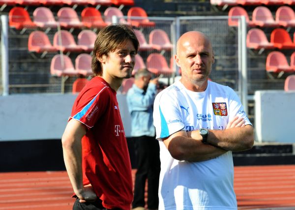 Tomáš Rosický a Michal Bílek.